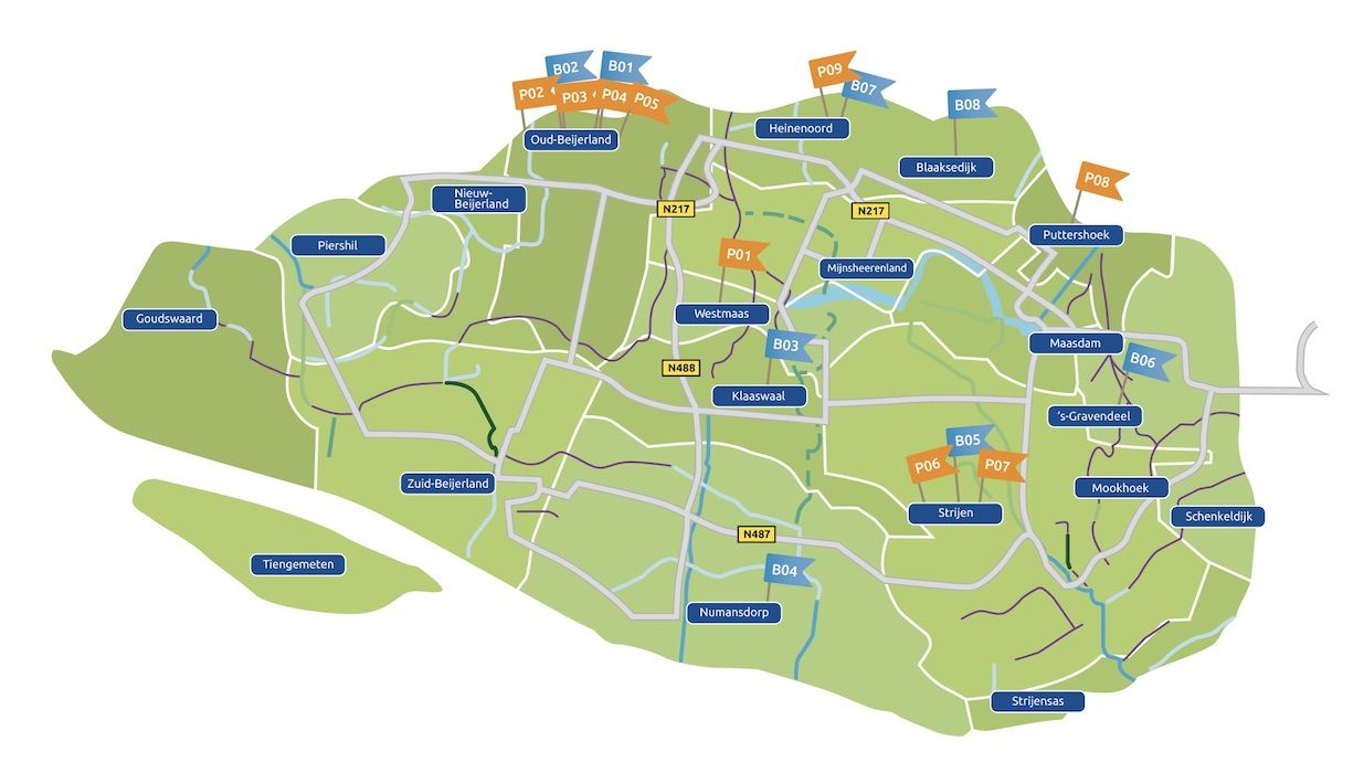 HW Kringloop | Plattegrond inleverpunten